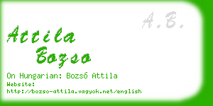 attila bozso business card